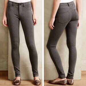 Anthropologie | Pilcro Serif Ponte Leggings in Heather Gray